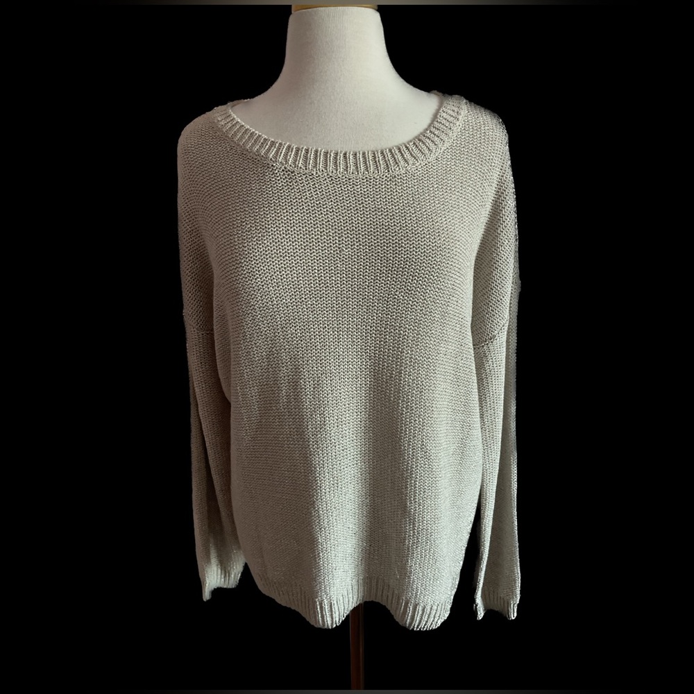 Calvin Klein Cream Crew Neck Sweater
